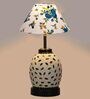 Multicolour Shade Table Lamp With Shade Table Lamp With Glass Base