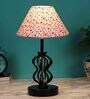 Multicolour Shade Table Lamp With Shade Table Lamp With Iron Base