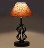 Multicolour Shade Table Lamp With Shade Table Lamp With Iron Base