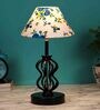 Multicolour Shade Table Lamp With Shade Table Lamp With Iron Base