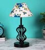 Multicolour Shade Table Lamp With Shade Table Lamp With Iron Base