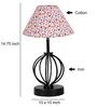 Multicolour Shade Table Lamp With Shade Table Lamp With Iron Base