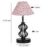 Multicolour Shade Table Lamp With Shade Table Lamp With Iron Base