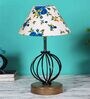 Multicolour Shade Table Lamp With Shade Table Lamp With Wood & Iron Base