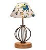 Multicolour Shade Table Lamp With Shade Table Lamp With Wood & Iron Base