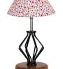 Multicolour Shade Table Lamp With Shade Table Lamp With Wood & Iron Base