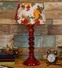 Paxton Multicolour Fabric Shade Night Lamp With Wood Base