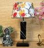 Coventry Multicolour Fabric Shade Night Lamp With Wood Base