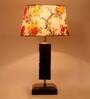 Coventry Multicolour Fabric Shade Night Lamp With Wood Base