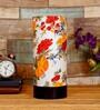 Francis Multicolour Fabric Shade Table Lamp With Wood Base