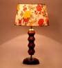 Kilda Multicolour Fabric Shade Night Lamp With Wood Base