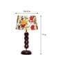 Kilda Multicolour Fabric Shade Night Lamp With Wood Base
