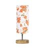 Troika Multicolour Cottan Fabric Shade Table Lamp With Wood Base