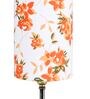 Troika Multicolour Cottan Fabric Shade Table Lamp With Wood Base