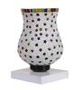 Multicolour Shade Table Lamp With Wood Base