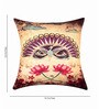 Beige Traditional Silk 16 x 16 Inches Cushion Covers (Set of 3)