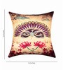 Beige Traditional Silk 16 x 16 Inches Cushion Covers (Set of 5)