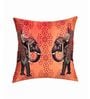 Red Traditional Silk 16 x 16 Inches Cushion Covers (Set of 8)