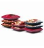 Red Traditional Silk 16 x 16 Inches Cushion Covers (Set of 8)