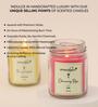 Rose & 2 Aroma Yellow & Red Soy Wax (Set of 2) Scented Candles