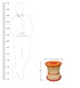 Ethnic Wicker Seating Stool in Orange Colour