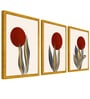 Multicolour Synthetic Wood (Set of 3) Art Panels