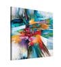 Multicolour Teak Wood Canvas Art Print