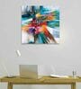 Multicolour Teak Wood Canvas Art Print