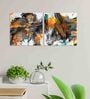 Mandala Chakra Multicolour Synthetic Wood Framed Canvas Art Print