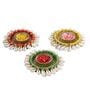 Multicolour Terracotta (Set of 3) Diyas