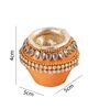 Multicolour Terracotta (Set of 3) Diyas