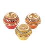 Multicolour Terracotta (Set of 3) Diyas