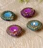 Multicolour Terracotta (Set of 4) Diyas
