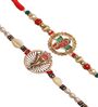 Multicolour Thread & Plastic (Set of 2) Rakhi Set
