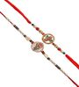 Multicolour Thread & Plastic (Set of 2) Rakhi Set