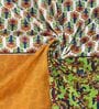 Multicolour Traditional 120 TC 100% Cotton Queen Bedsheet With 2 Pillow Covers