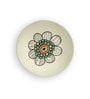 Multicolour Vintage American Flower Splash Decorative Wall Plate