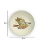Multicolour Vintage American Sparrow Decorative Wall Plate