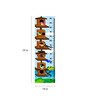 Birdhouse Multicolour Vinyl Height Chart