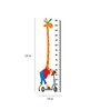 Giraffe Cycle Ride Multicolour Vinyl Height Chart