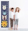 Scandinavian Animals Multicolour Vinyl Height Chart