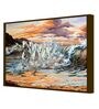 Difficult Fine Multicolor Canvas Framed Wildlife Art Print