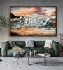 Difficult Fine Multicolor Canvas Framed Wildlife Art Print