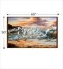 Difficult Fine Multicolor Canvas Framed Wildlife Art Print