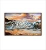 Difficult Fine Multicolor Canvas Framed Wildlife Art Print
