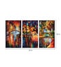 Multicolour Wood Framed Landscape Art Panel Set of 3