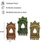 Multicolour Wood (Set of 3) Jharokas