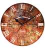 Multicolor Engineered Wood Analog Wall Clock