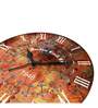 Multicolor Engineered Wood Analog Wall Clock