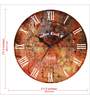 Multicolor Engineered Wood Analog Wall Clock